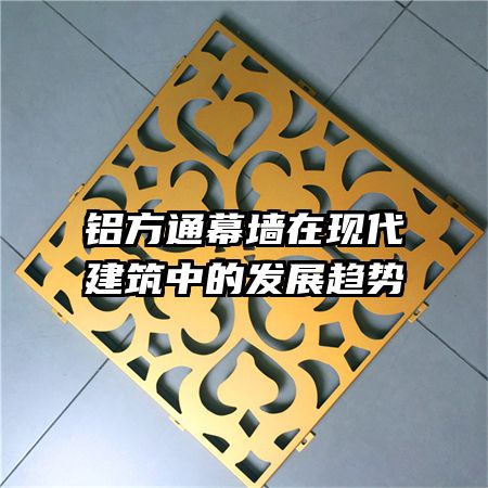 鋁方通幕墻在現(xiàn)代建筑中的發(fā)展趨勢(shì)